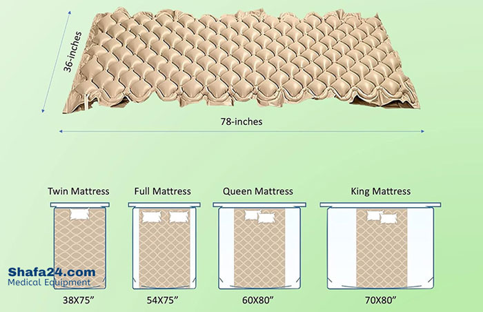 تشک مواج تخم تشک زخم بستر