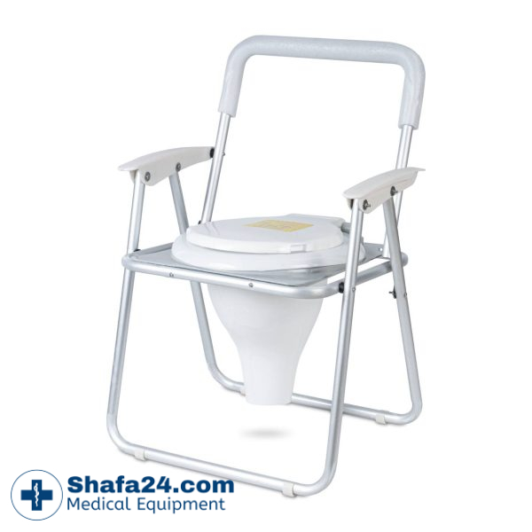 صندلی توالت فرنگی مبله تاشو شاخص طب - کد 108