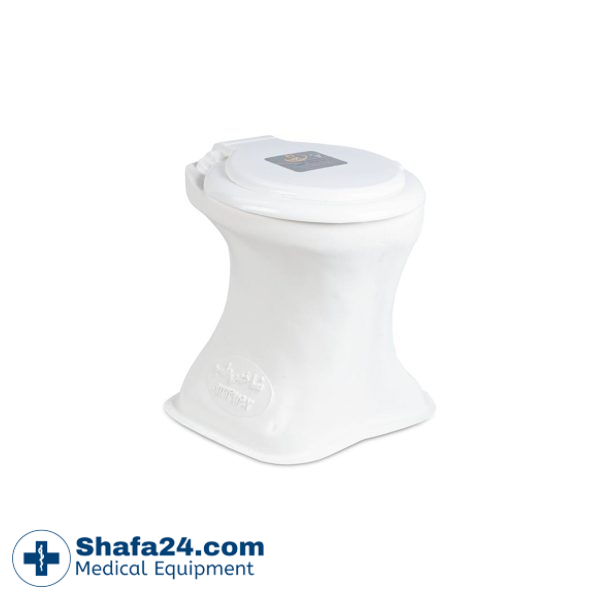 صندلی توالت فرنگی فایبرگلاس سایز کوچک شاخص طب - کد 109