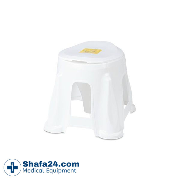 صندلی توالت فرنگی تمام پلاستیکی شاخص طب - کد 112