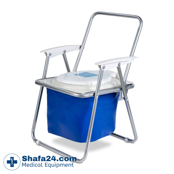 صندلی توالت فرنگی مبله تاشو شاخص طب - کد 114