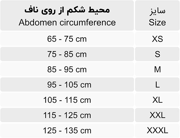 کرست دورسو لومبو ساکرال طب و صنعت مدل 54100 - شفا24