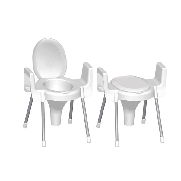 توالت فرنگی دسته دار پایه فلزی ناصر پلاستیک کد ۹۶۰